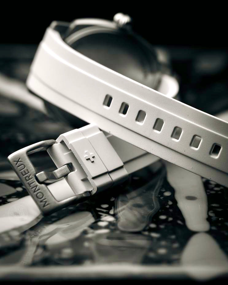 22mm White FKM Rubber Strap