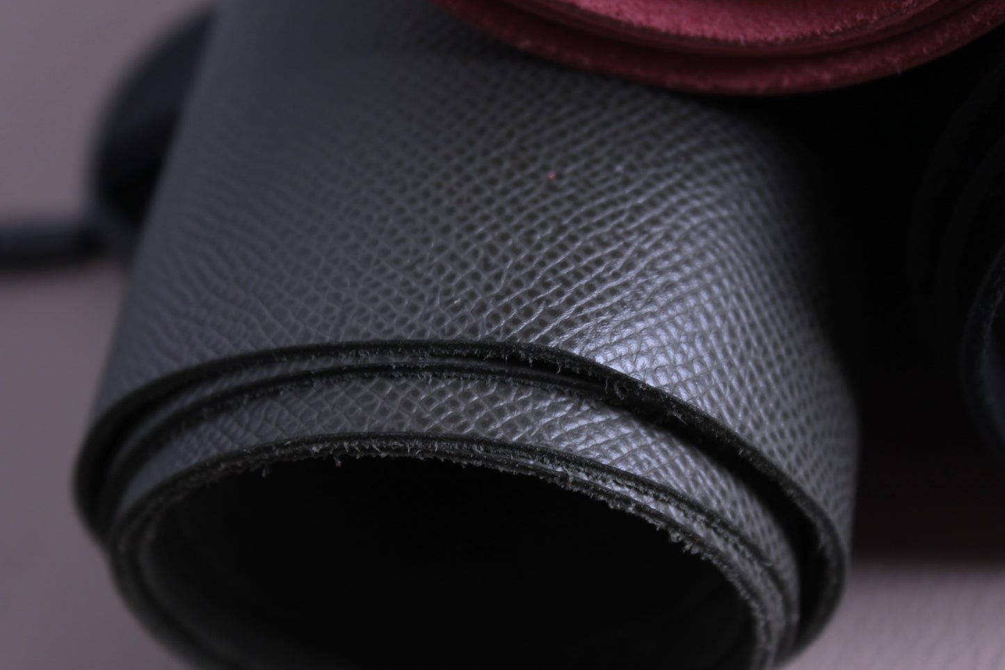 20mm Black French Epsom Leather Strap