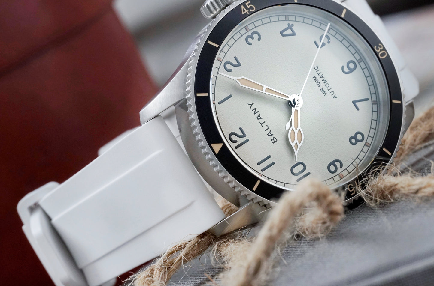 22mm White FKM Rubber Strap