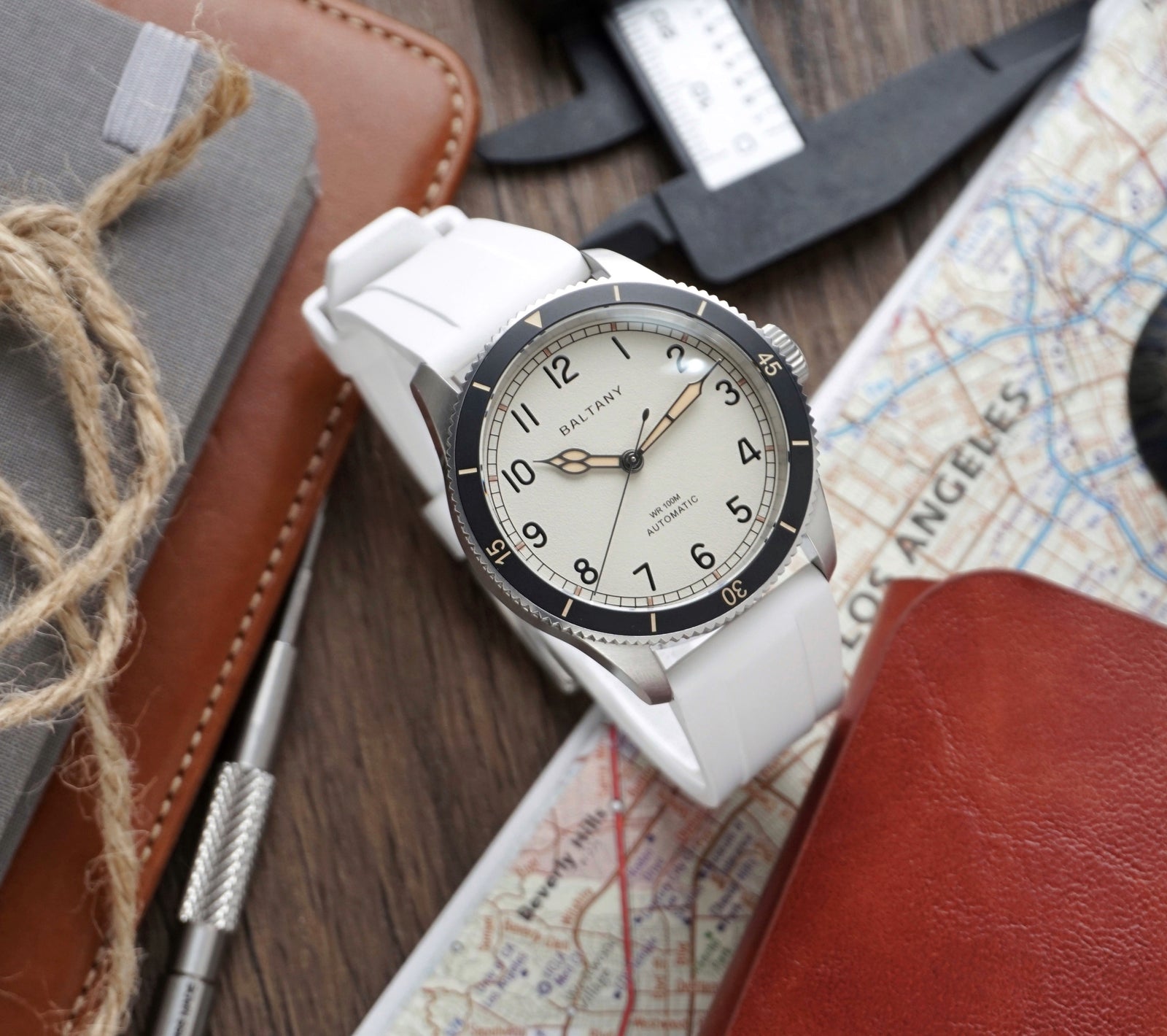 22mm White FKM Rubber Strap
